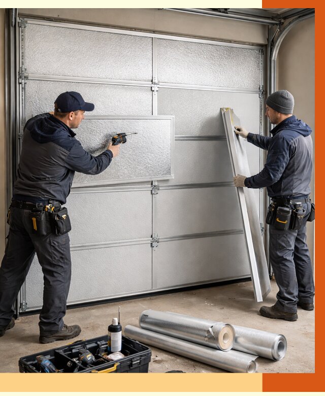 Утепление гаражных ворот в Альметьевске от 8148 руб/м2 — надежно и быстро | ТепломастерЛьм