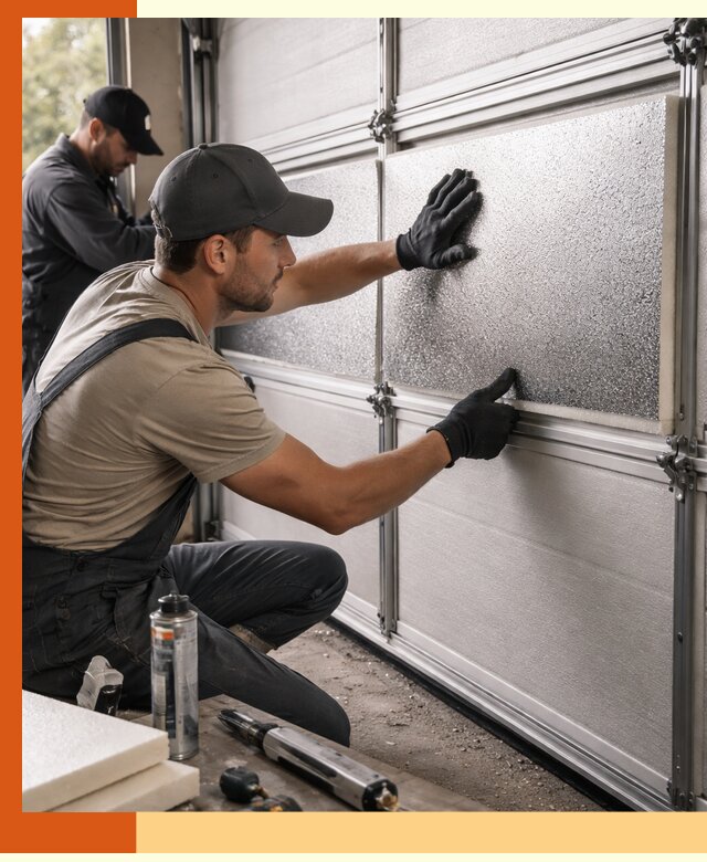 Утепление гаражных ворот в Альметьевске качественно и надежно