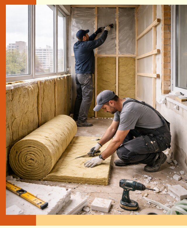 Утепление балкона под ключ в Альметьевске качественно и быстро