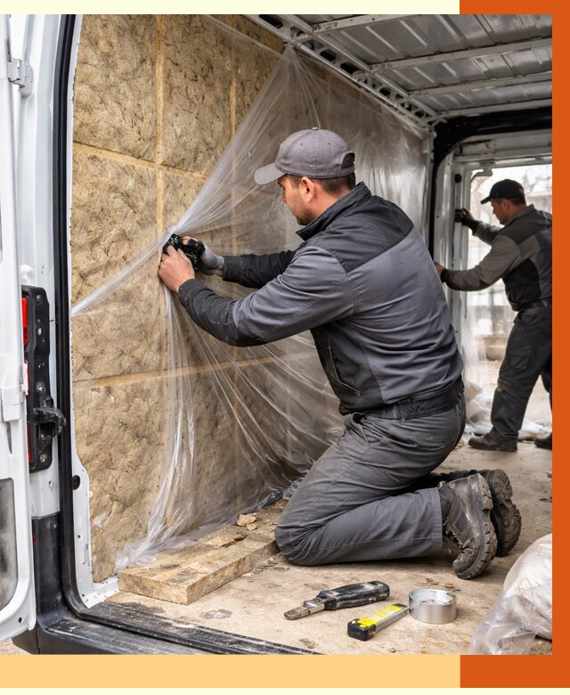 Утепление фургона в Альметьевске от 17127 руб/м2 — утепление фургона ППУ и кузова | ТепломастерЛьм