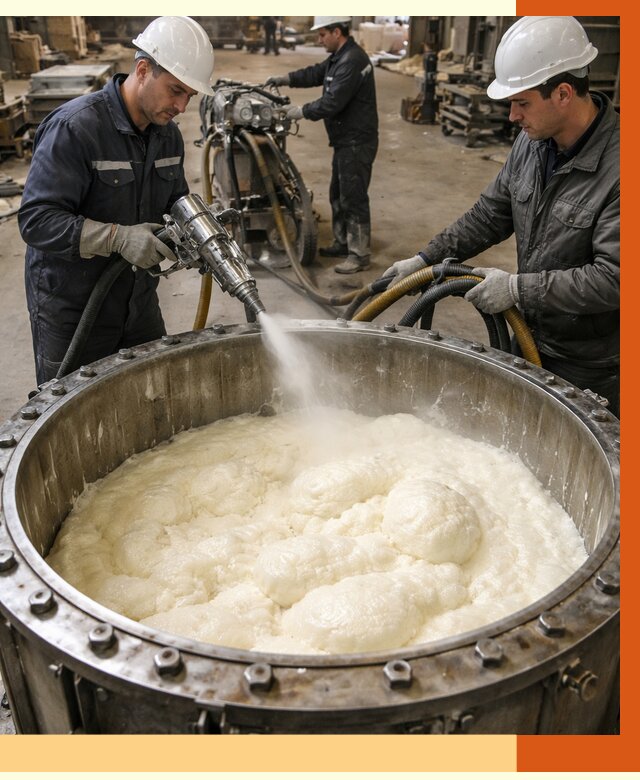 Заливка ППУ в емкости в Альметьевске от 7526 руб. — утепление емкости под ключ | ТепломастерЛьм