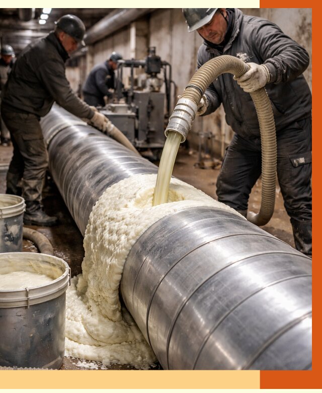 Утепление теплотрассы жидкой теплоизоляцией в Альметьевске от 4360 руб. | ТепломастерЛьм