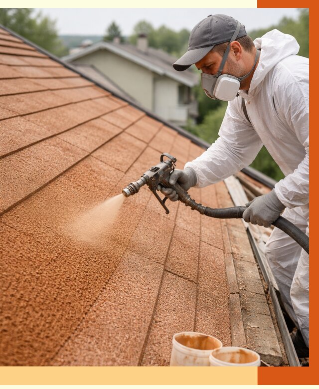 Утепление кровли жидкой пробкой в Альметьевске от 2803 руб./м² под ключ | ТепломастерЛьм